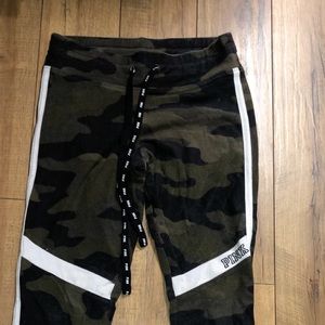 victoria secret camouflage sweatpants